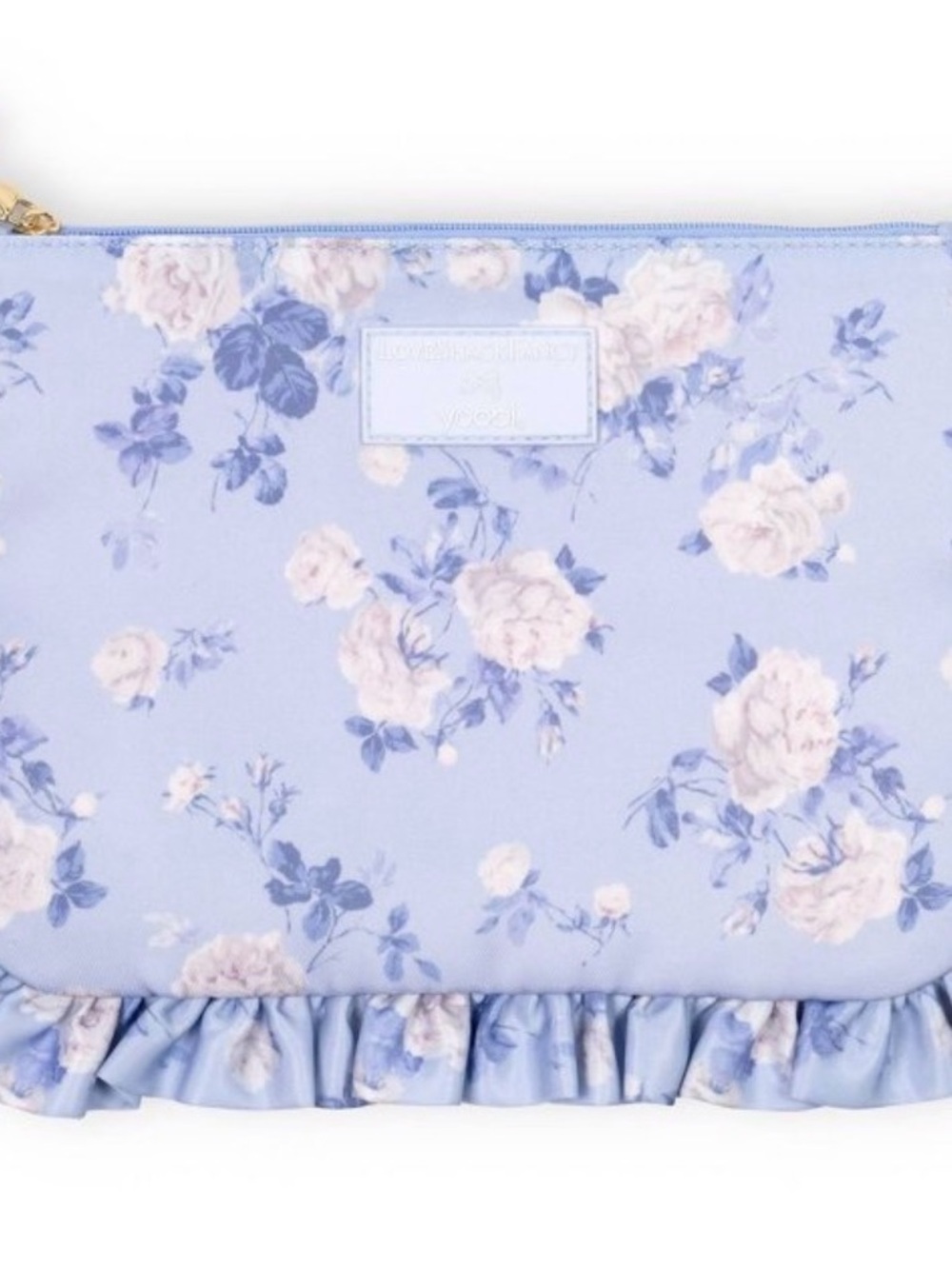 NWT LoveShackFancy Everblooming Rosettes Pencil Case Pouch